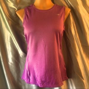 New Balance lavender sleeveless loose dry fit tank top, M